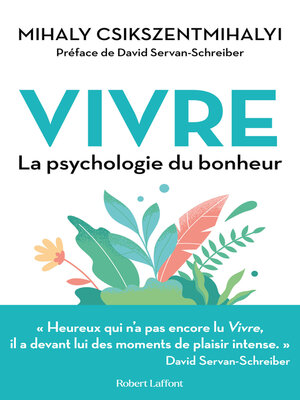 cover image of Vivre--La Psychologie du bonheur